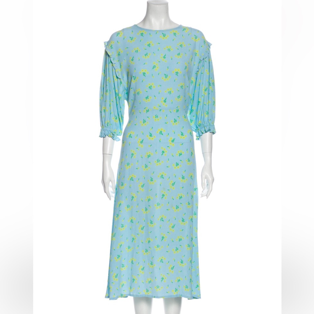 Faithfull the Brand Puff Sleeve Dress